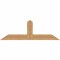 Ekena Millwork Portland Smooth Timber Gable Bracket, Western Red Cedar, 60"W x 20"H x 3 1/2"D x 5 1/2"F, 8/12 Pitch GBW060X20X0406POR00SWR - alternate 1